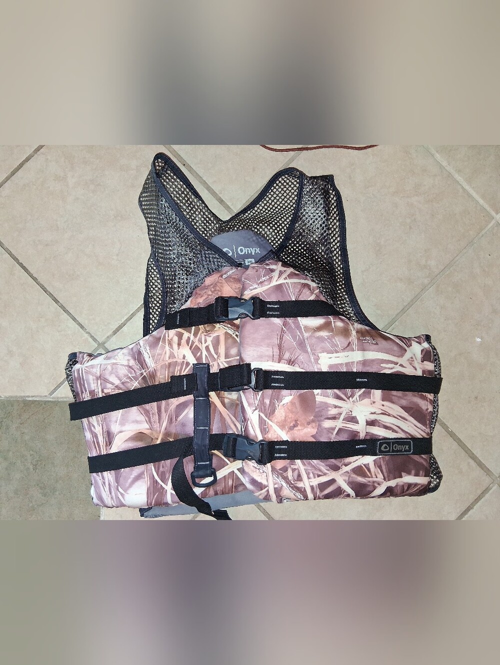 3XL Onix Jacket Life Vest 3 Buckle Pink/Brown